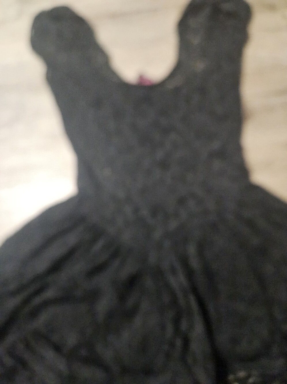 *Vintage* Betsey Johnson Black Lace Off-Shoulder Mini Dress - Picture 5 of 6